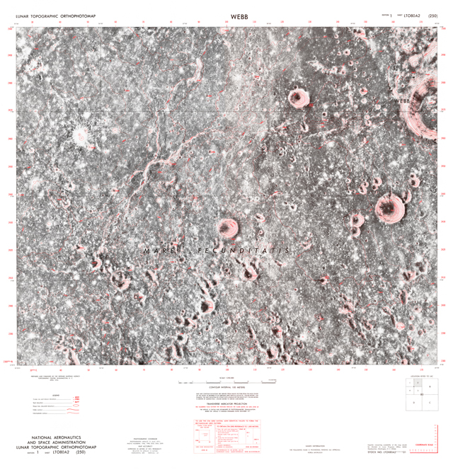 Lunar Topographic Orthophotomap - Webb
