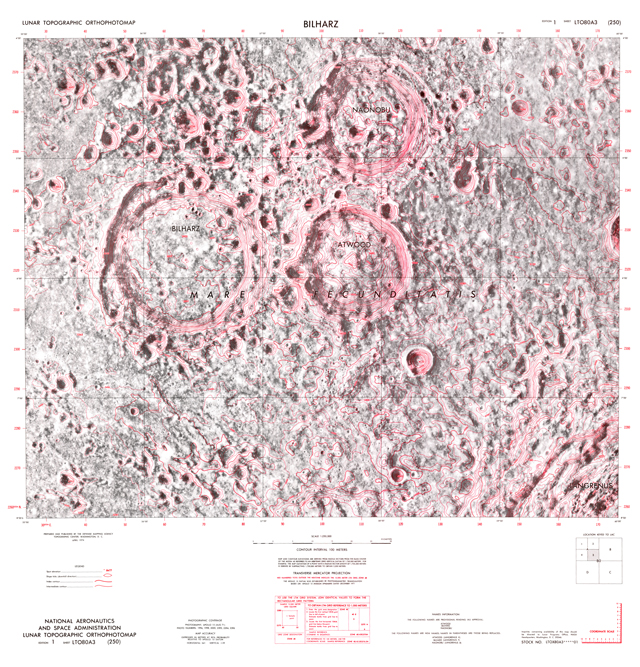 Lunar Topographic Orthophotomap - Bilharz
