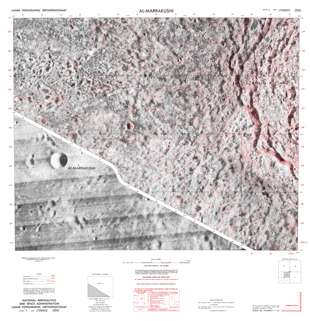 Lunar Topographic Orthophotomap - Al-Marrakushi