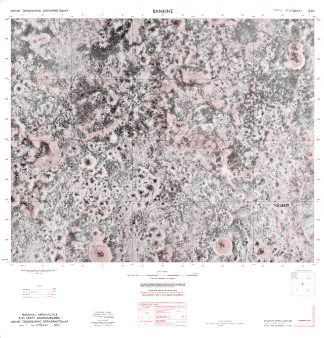 Lunar Topographic Orthophotomap - Rankine