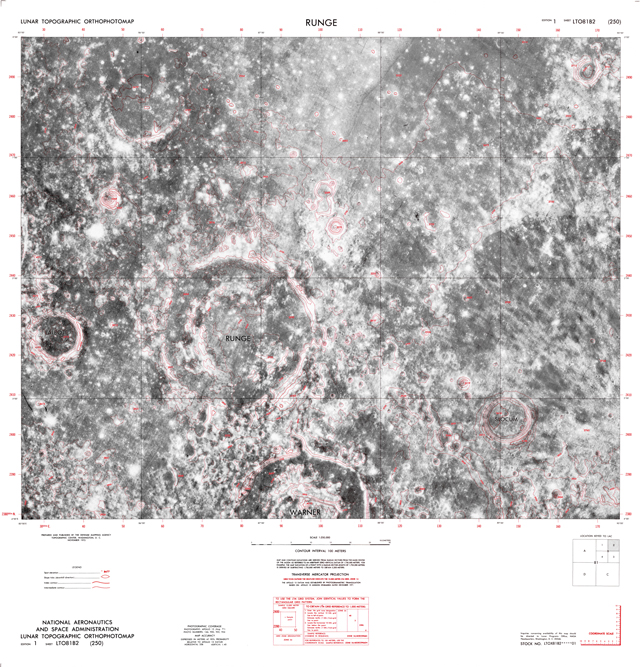 Lunar Topographic Orthophotomap - Runge