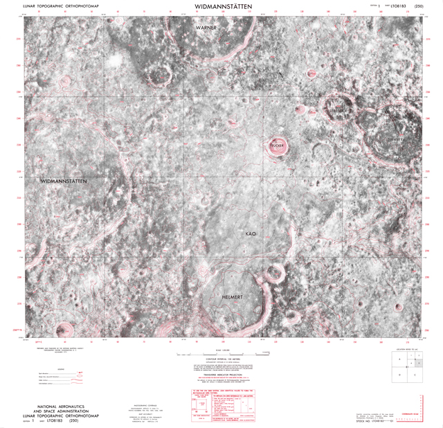 Lunar Topographic Orthophotomap - Widmannstatten (Widmanstätten)