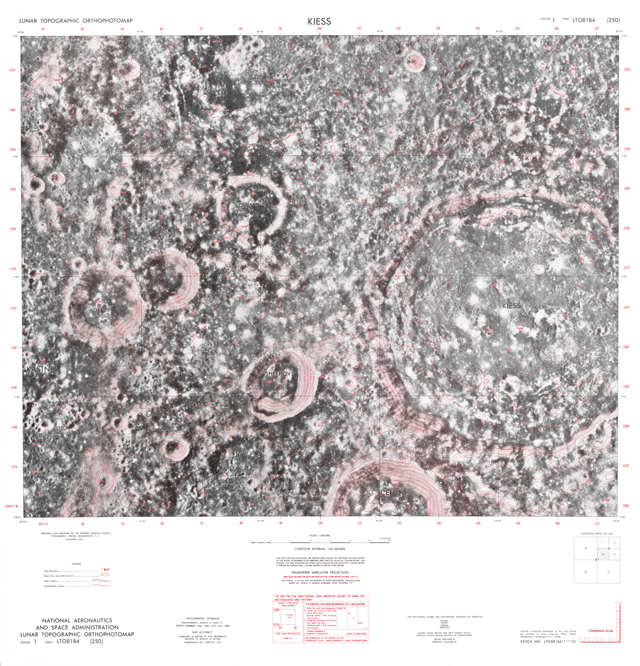 Lunar Topographic Orthophotomap - Kiess