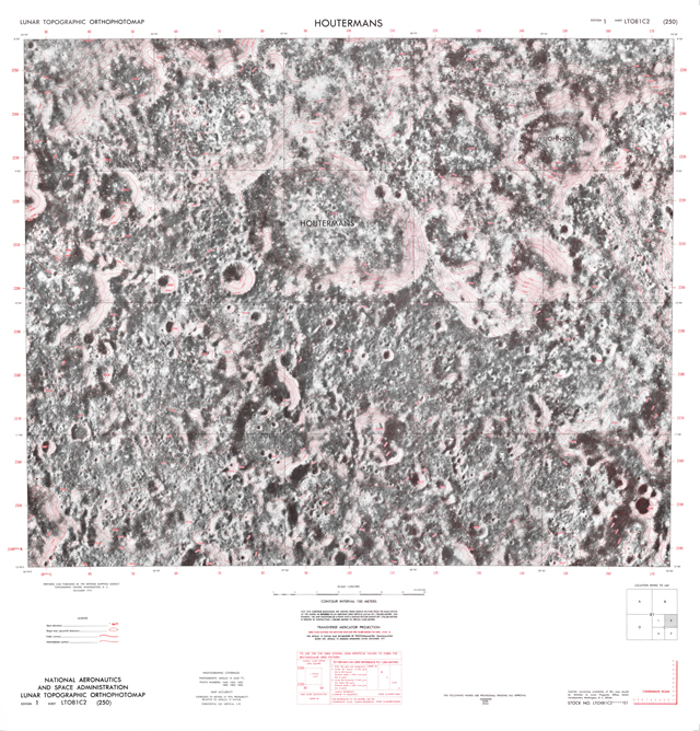 Lunar Topographic Orthophotomap - Houtermans