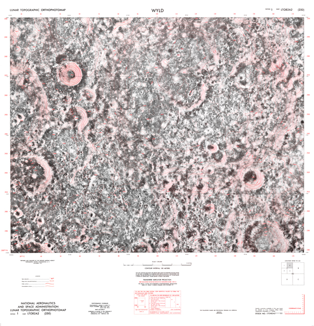 Lunar Topographic Orthophotomap - Wyld