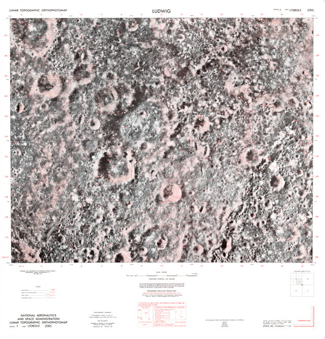 Lunar Topographic Orthophotomap - Ludwig