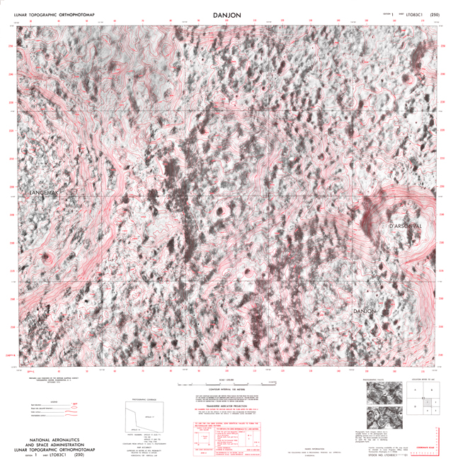 Lunar Topographic Orthophotomap - Danjon