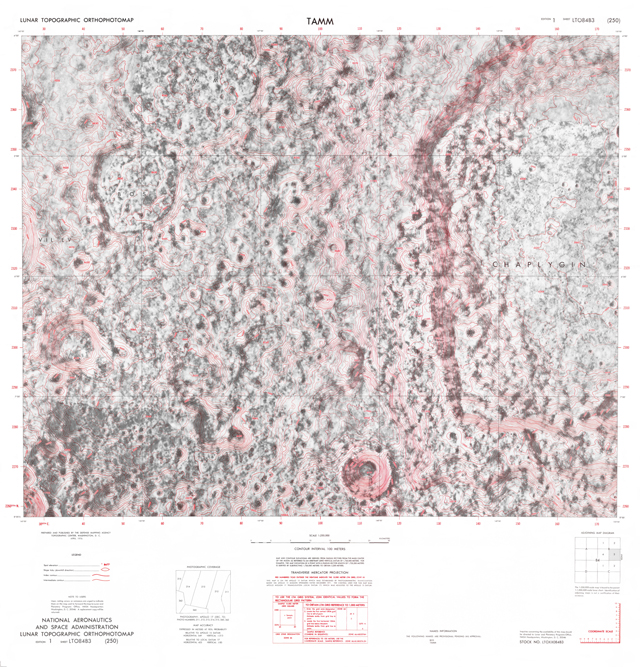 Lunar Topographic Orthophotomap - Tamm