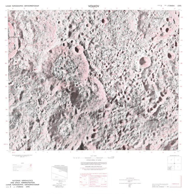Lunar Topographic Orthophotomap - Volkov