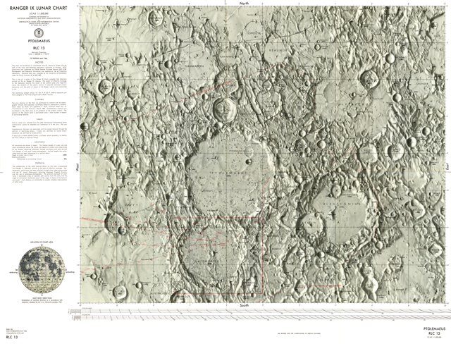 Ranger VII Lunar Chart - Ptolemaeus