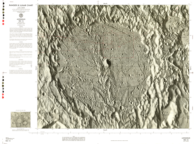 Ranger VII Lunar Chart - Alphonsus