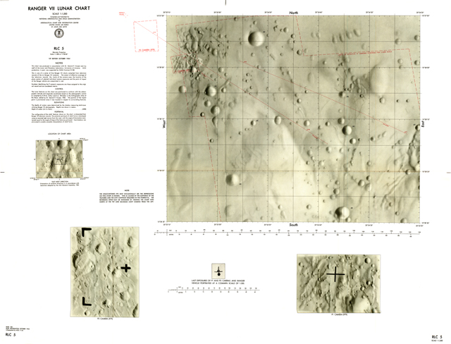 Ranger VII Lunar Chart (untitled)