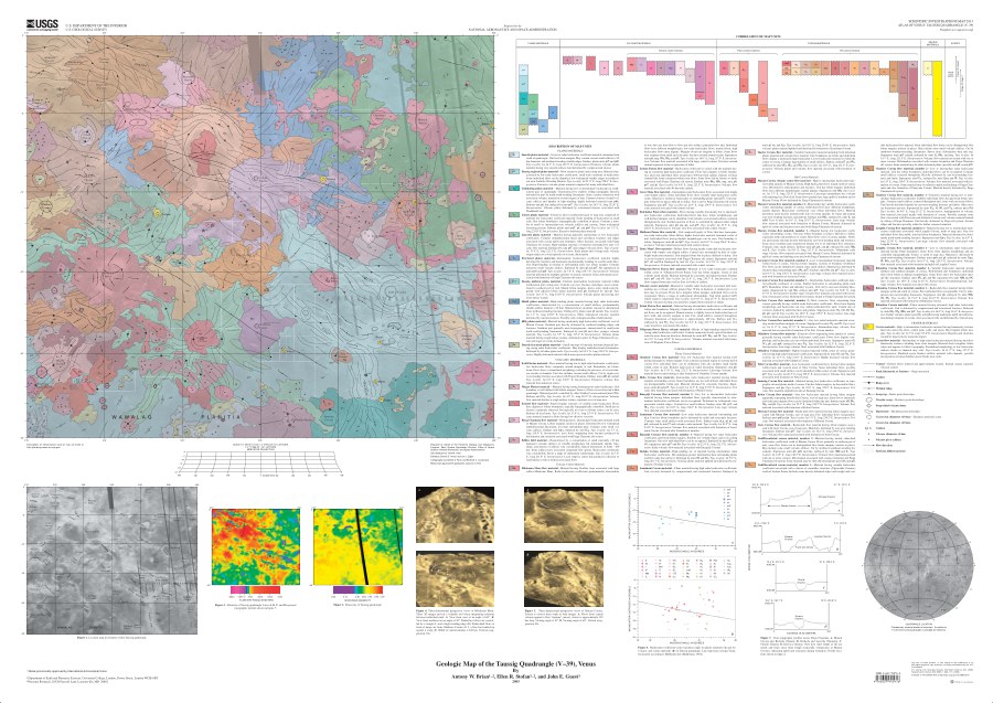 Geologic Map of the Taussig Quadrangle (V-39), Venus