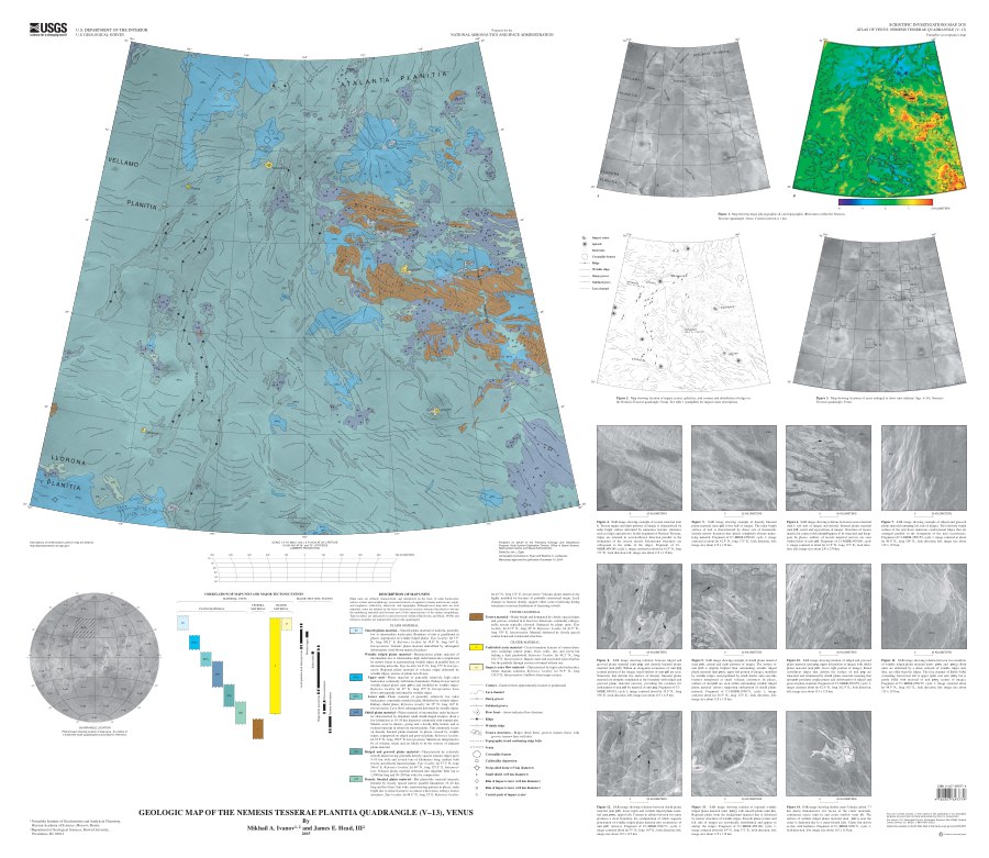 Geologic Map of the Nemesis Tesserae Quadrangle (V-13), Venus