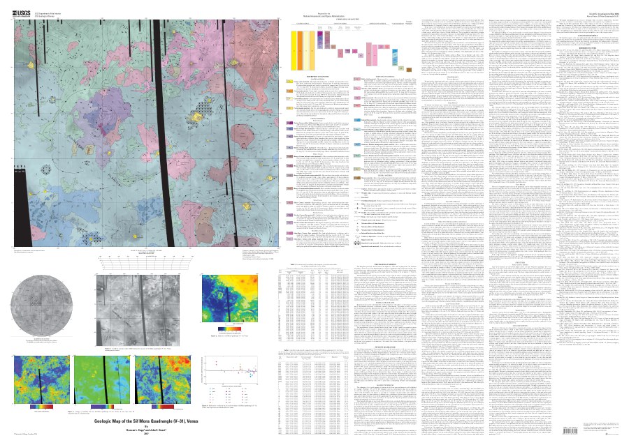 Geologic Map of the Sif Mons Quadrangle (V-31), Venus