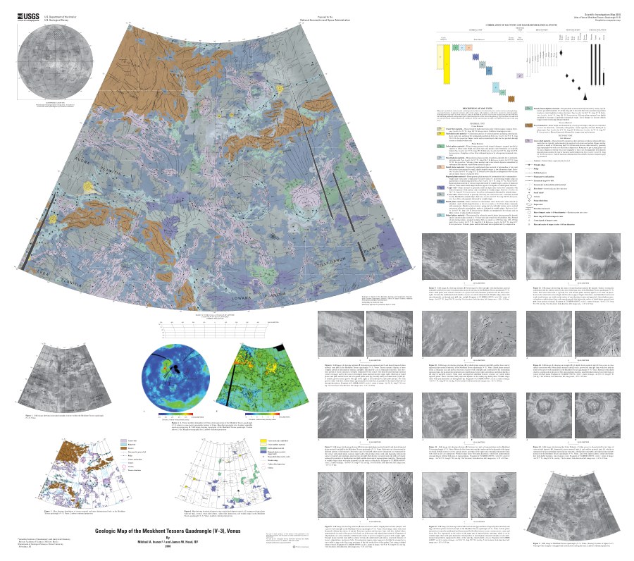 Geologic Map of the Meskhent Tessera Quadrangle (V-3), Venus