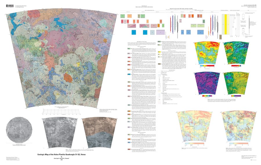 Geologic Map of the Helen Planitia Quadrangle (V-52), Venus