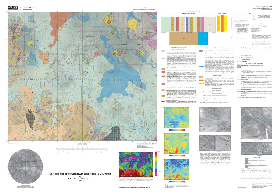 Geologic Map of the Greenaway Quadrangle (V-24), Venus