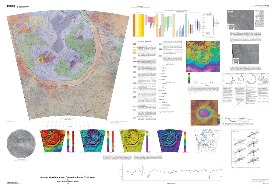 Geologic Map of the Artemis Chasma Quadrangle (V-48), Venus