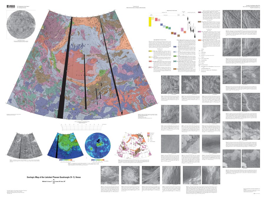 Geologic Map of the Lakshmi Planum Quadrangle (V-7), Venus
