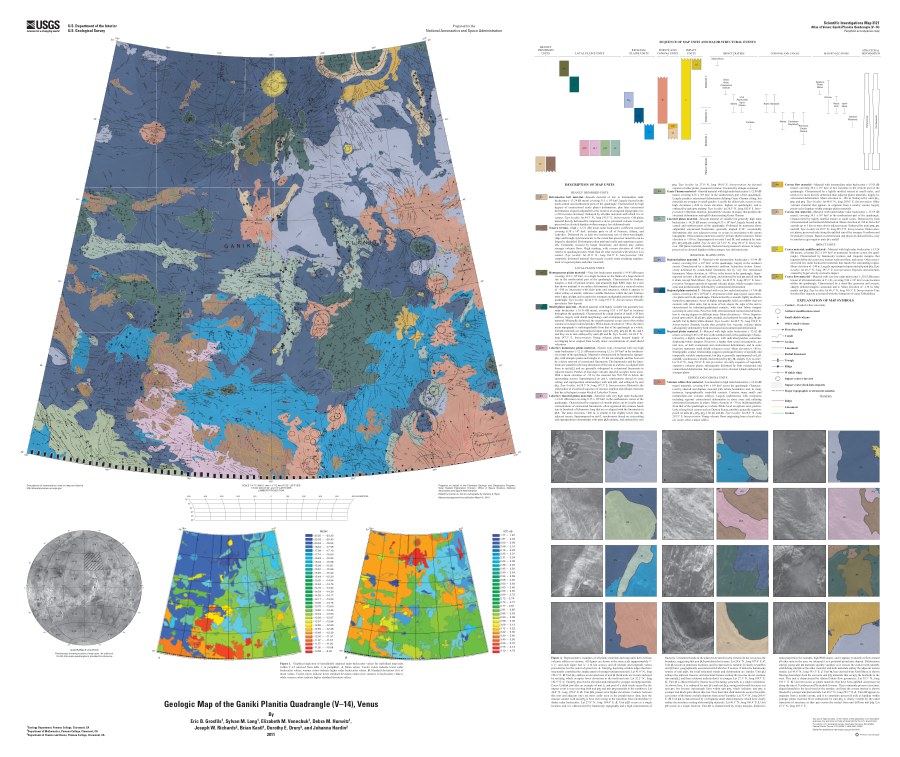 Geologic Map of the Ganiki Planitia Quadrangle (V-14) of Venus
