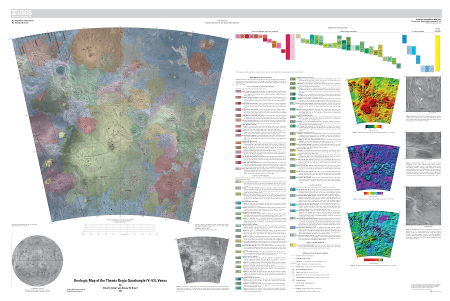Geologic Map of the Themis Regio Quadrangle (V-53) of Venus