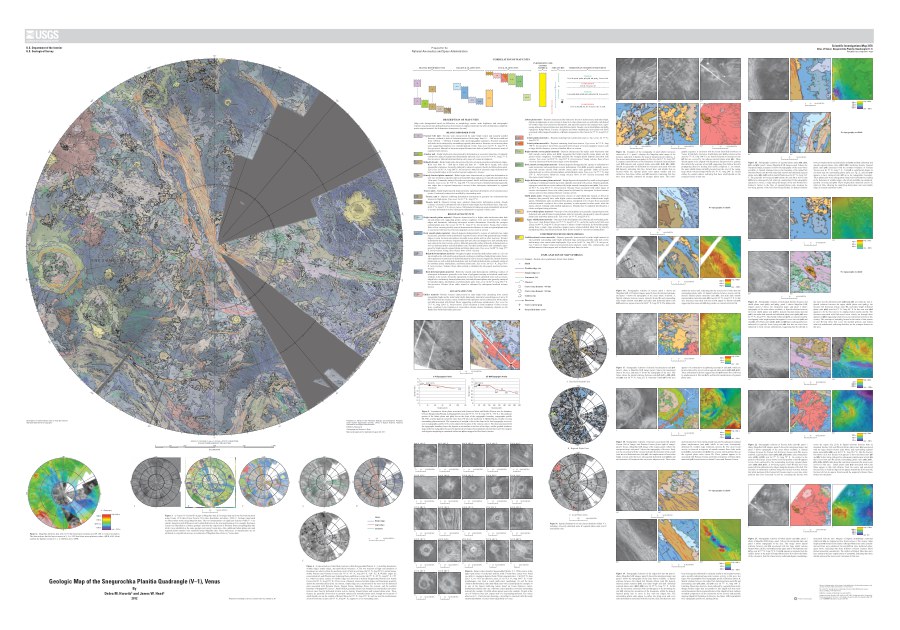 Geologic Map of the Snegurochka Planitia Quadrangle (V-1), Venus