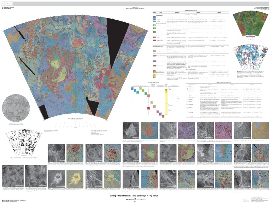 Geologic Map of the Lada Terra Quadrangle (V-56), Venus