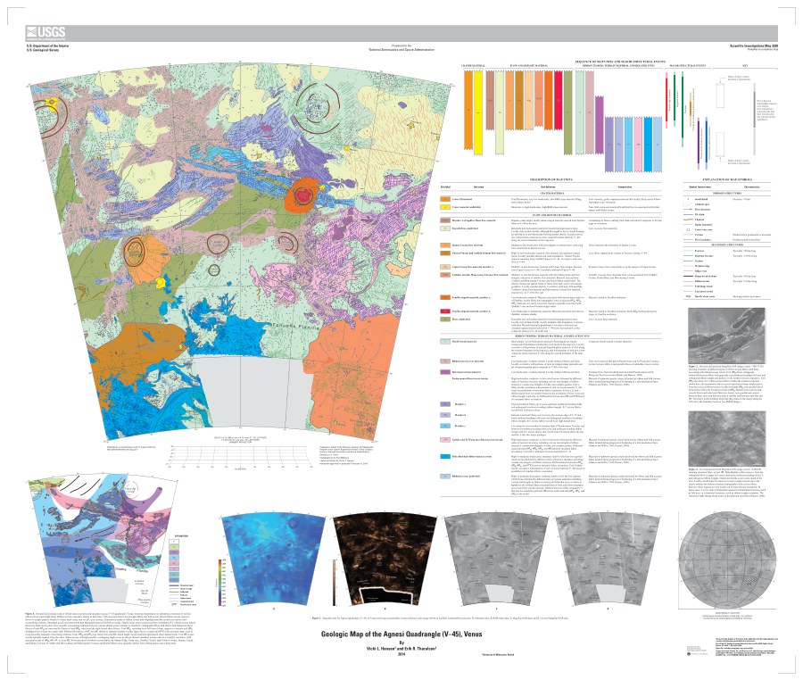 Geologic Map of the Agnesi Quadrangle (V-45), Venus