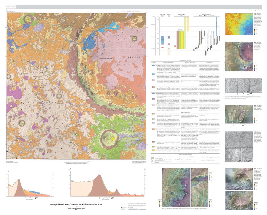 Geologic Map of Jezero Crater and the Nili Planum Region, Mars